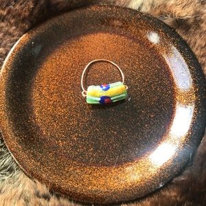 Handmade African glass beaded earrings